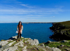 Katia from Absolute Escapes on the Pembrokshire Coastal Path