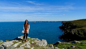 Katia from Absolute Escapes on the Pembrokshire Coastal Path