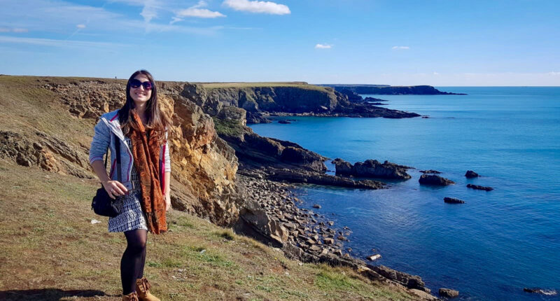Katia from the Absolute Escapes team on the Pembrokeshire Coastal Path