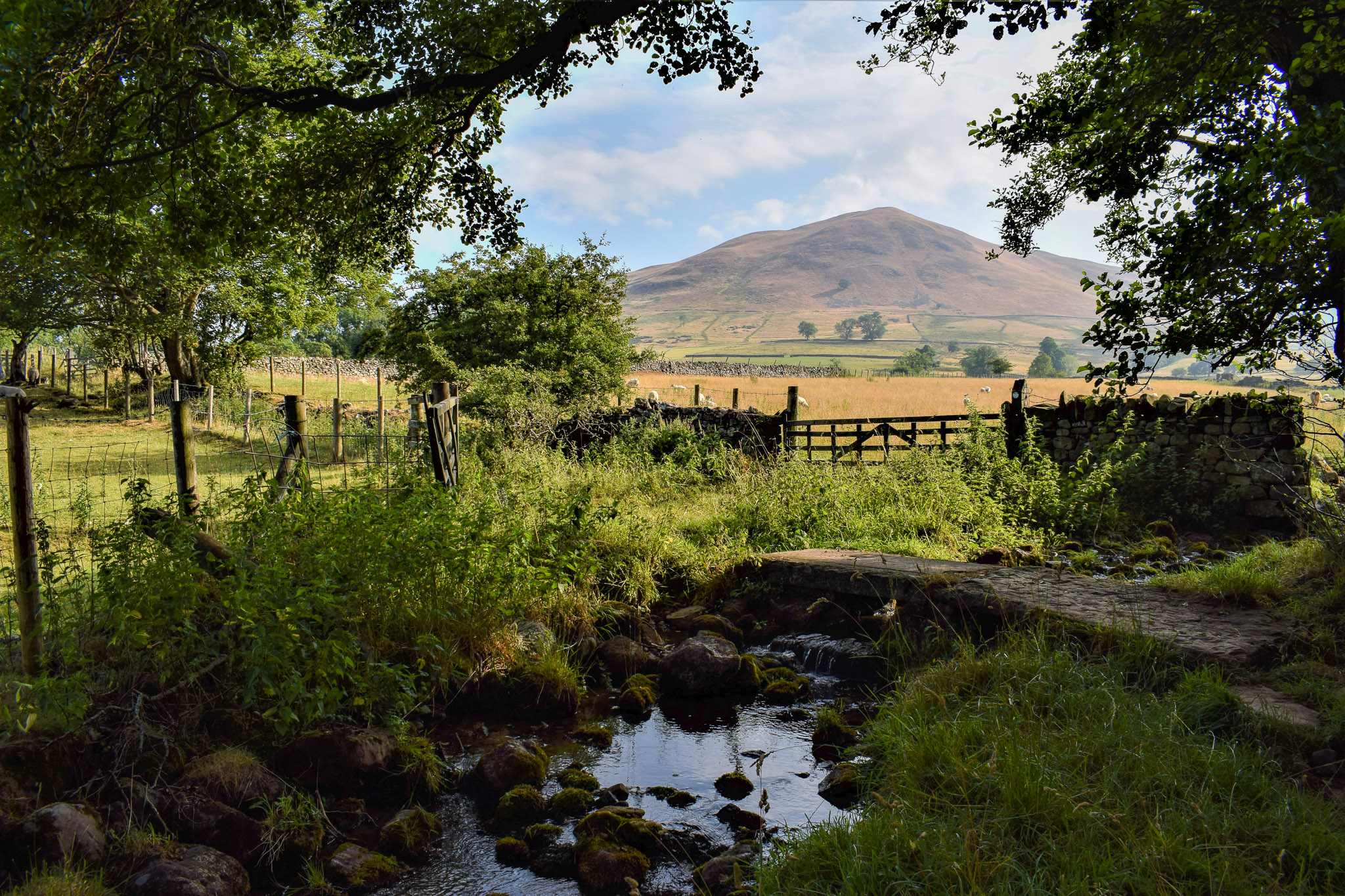 Leaving Dufton on the Pennine Way