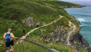 Hikers on the trail