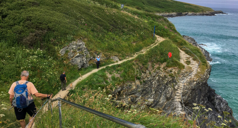 Hikers on the trail