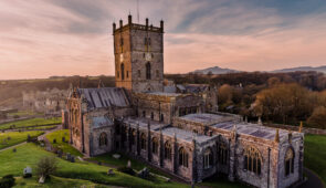 St David's Cathedral at sunset