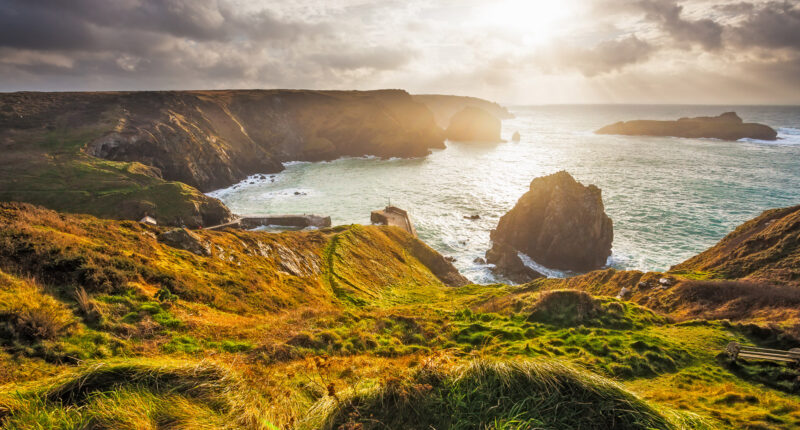 Sunset views across Cornwall