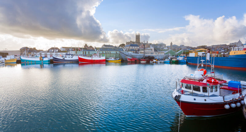 Boats at Penzance harbour