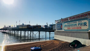 Iconic Paignton Pier on the South West Coast Path