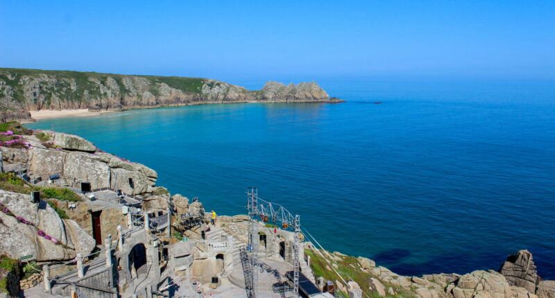 The Minack Theatre, a beautiful open-air theatre carved into a cliff
