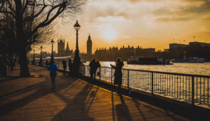 London at sunset
