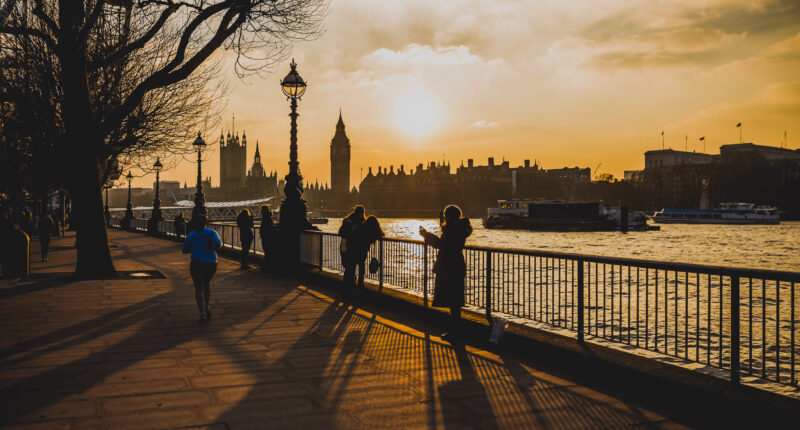 London at sunset