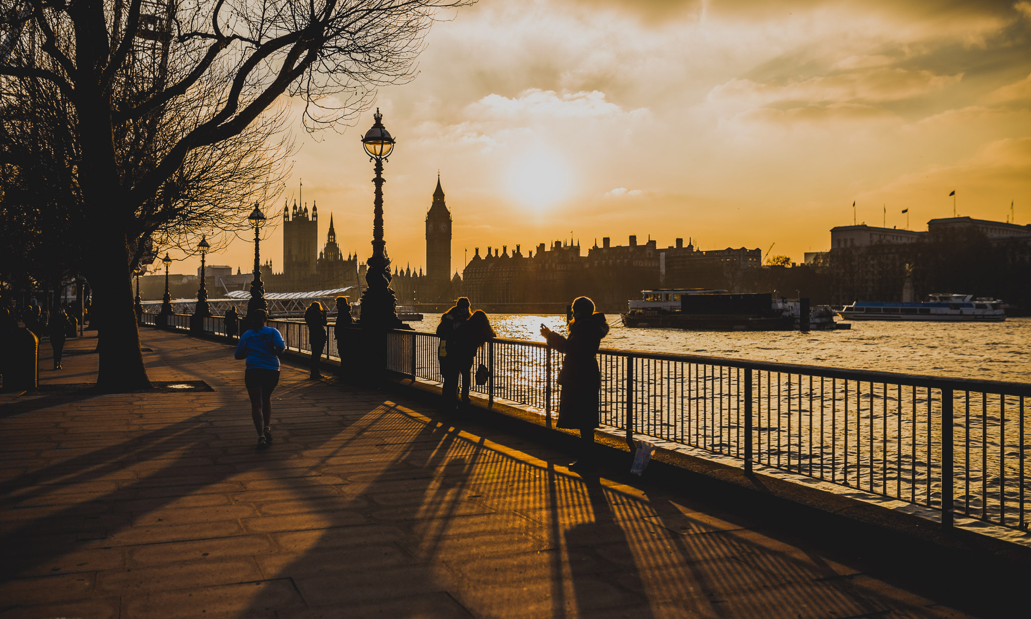 London at sunset