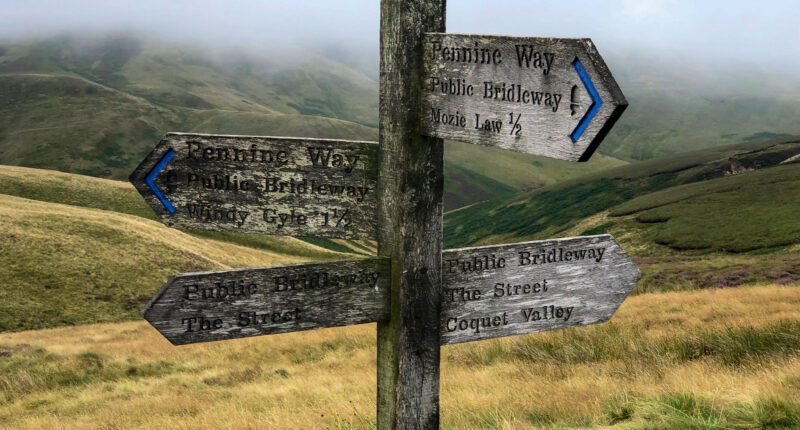 Signs before Windy Gyle