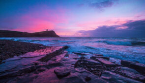 Sunset in the Jurassic Coast