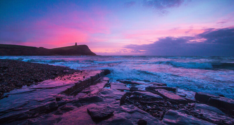 Sunset in the Jurassic Coast