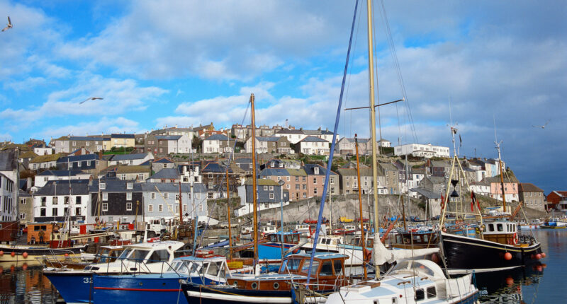 Bustling Mevagissey harbour