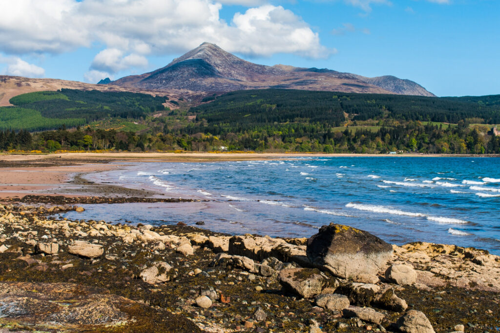 Views of Goat Fell from Brodick