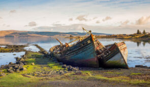 Abandoned ships on the Isle of Mull