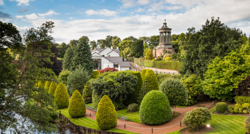 Burns Monument seen From Brig O'Doon In Alloway