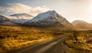 Driving through Glen Etive