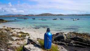 Absolute Escapes water bottle on Iona