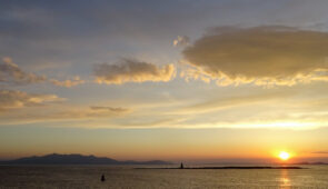 Sunset from the ferry to Arran