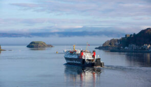 Calmac ferry leaving Oban