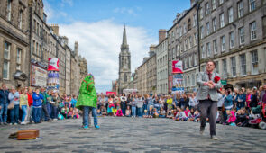 Edinburgh Festival Street Performer