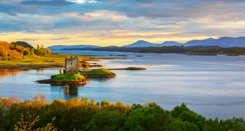 Castle Stalker on Loch Laich