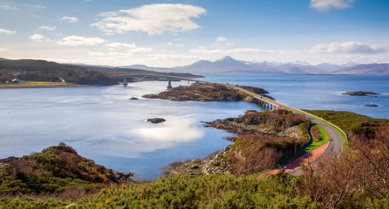 The road bridge to the Isle of Skye