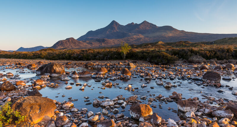 Black Cuillin Mountains on the Isle of Skye