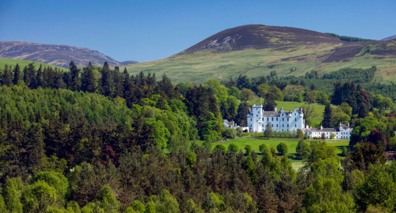 Blair Castle in Highland Perthshire