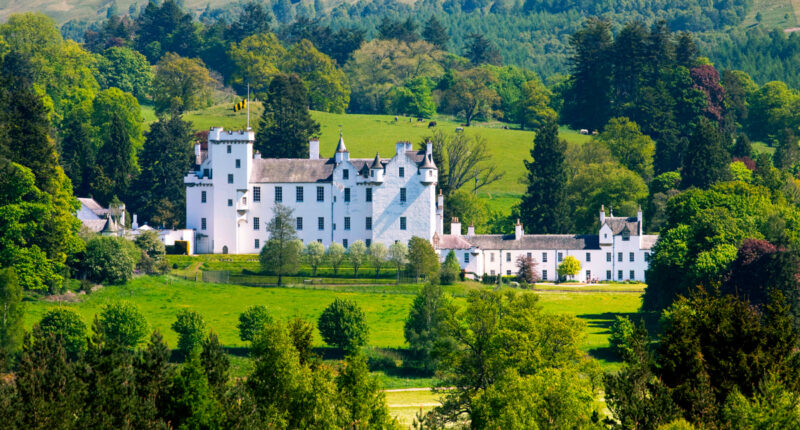 Blair Castle in Highland Perthshire