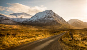 Driving through Glen Etive