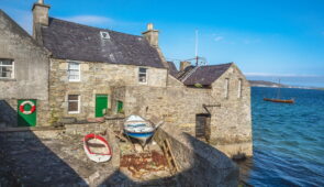 Detective Inspector Jimmy Perez's house in Lerwick from the TV series, Shetland (credit - our client, Gordon Adamson)