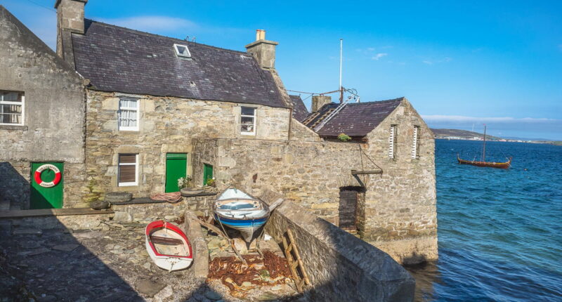 Detective Inspector Jimmy Perez's house in Lerwick from the TV series, Shetland (credit - our client, Gordon Adamson)