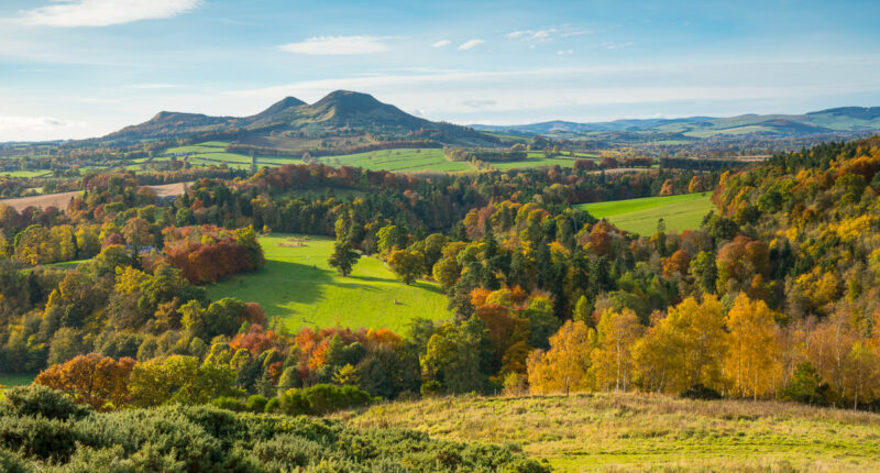 Scott's View overlooking the Valley of the River Tweed