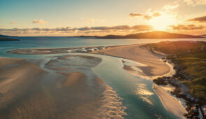 Sunset at Luskentyre Beach