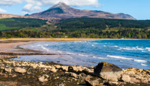 Brodick Bay and Goatfell on the Isle of Arran