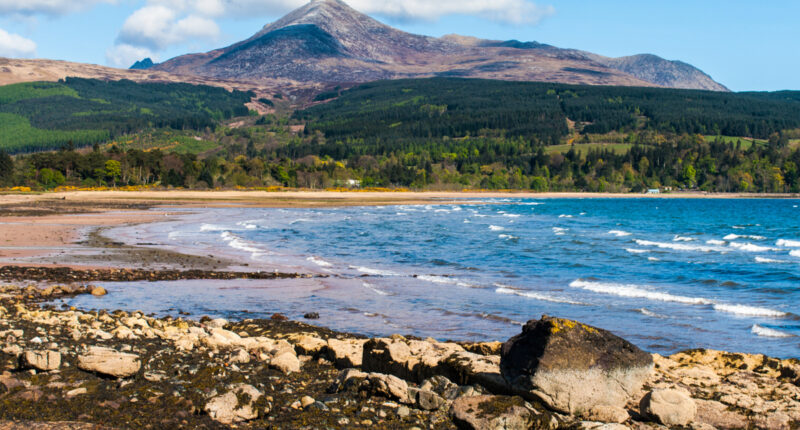 Brodick Bay and Goatfell on the Isle of Arran