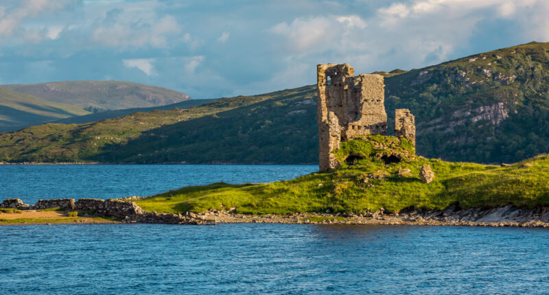 Ardvreck Castle on Loch Assynt