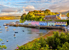 Portree village on the Isle of Skye