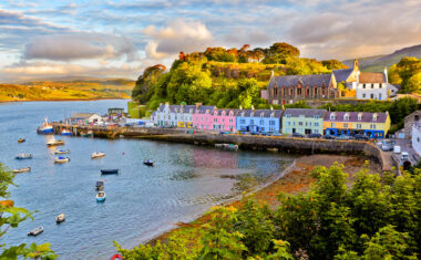 Portree village on the Isle of Skye