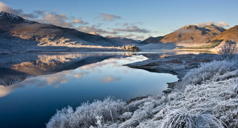 Loch Cluanie in the Scottish Highlands