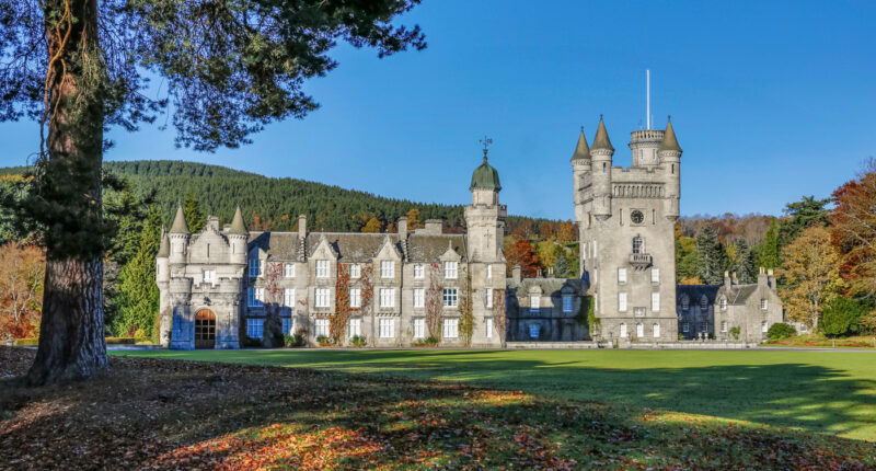 Balmoral Castle in late Autumn