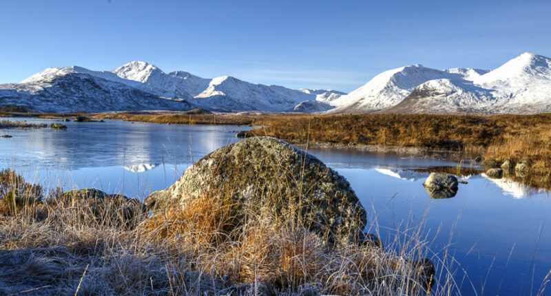 Lochan na h-achlaise and Black Mount, Rannoch Moor