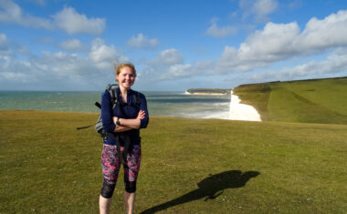 Charlotte on the South Downs Way