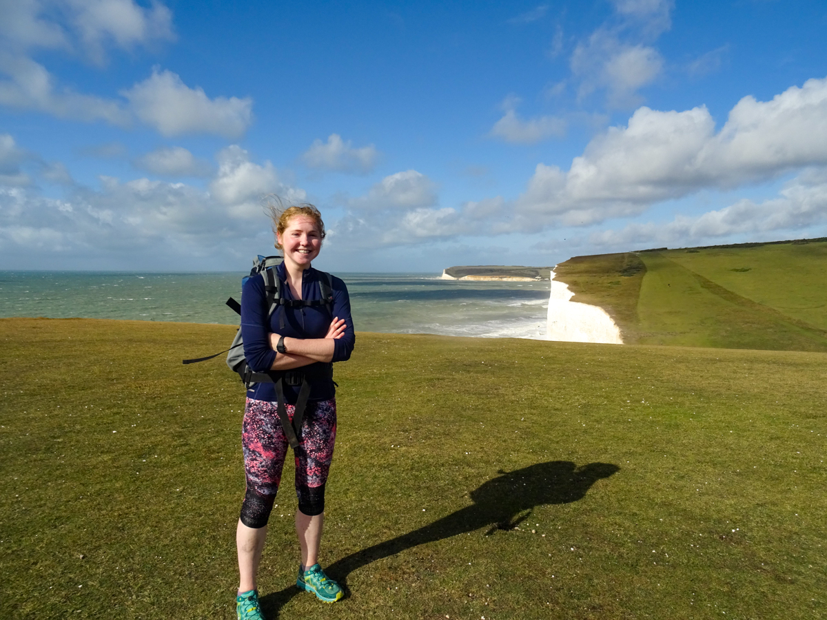 Charlotte on the South Downs Way