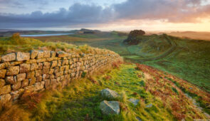 Sunset over Hadrian's Wall