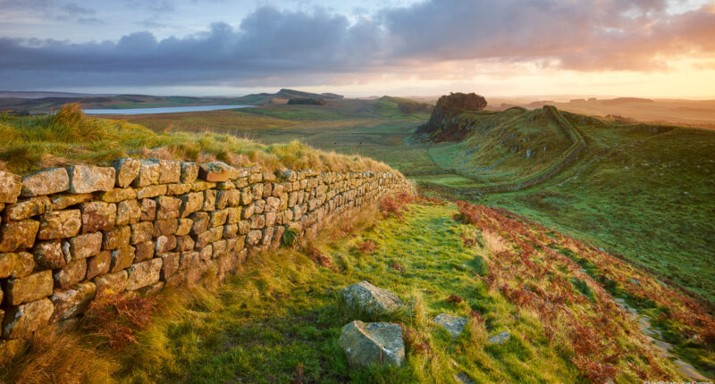 Sunset over Hadrian's Wall