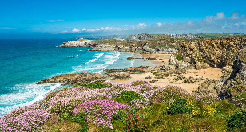 Stunning coastal scenery near Newquay