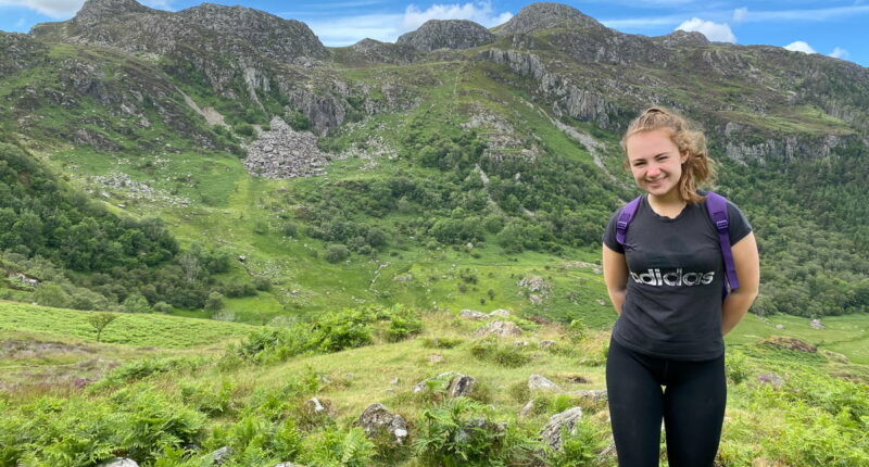 Kate from the team in Snowdonia National Park